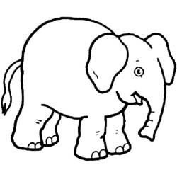 Dibujo para colorear: Elefante (Animales) #6346 - Dibujos para Colorear e Imprimir Gratis