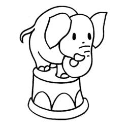 Dibujo para colorear: Elefante (Animales) #6354 - Dibujos para Colorear e Imprimir Gratis