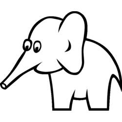 Dibujo para colorear: Elefante (Animales) #6374 - Dibujos para Colorear e Imprimir Gratis