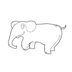 Dibujo para colorear: Elefante (Animales) #6390 - Dibujos para Colorear e Imprimir Gratis