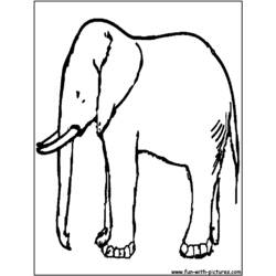 Dibujo para colorear: Elefante (Animales) #6394 - Dibujos para Colorear e Imprimir Gratis