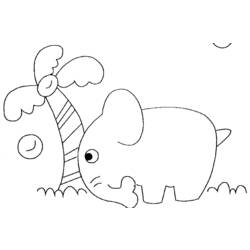 Dibujo para colorear: Elefante (Animales) #6399 - Dibujos para Colorear e Imprimir Gratis