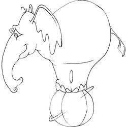 Dibujo para colorear: Elefante (Animales) #6413 - Dibujos para Colorear e Imprimir Gratis