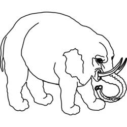Dibujo para colorear: Elefante (Animales) #6420 - Dibujos para Colorear e Imprimir Gratis