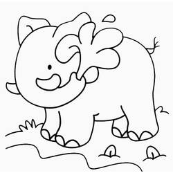 Dibujo para colorear: Elefante (Animales) #6453 - Dibujos para Colorear e Imprimir Gratis