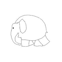 Dibujo para colorear: Elefante (Animales) #6462 - Dibujos para Colorear e Imprimir Gratis