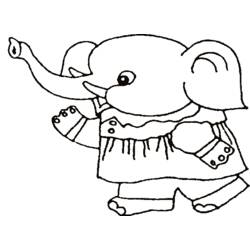 Dibujo para colorear: Elefante (Animales) #6476 - Dibujos para Colorear e Imprimir Gratis