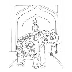 Dibujo para colorear: Elefante (Animales) #6491 - Dibujos para Colorear e Imprimir Gratis