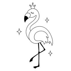 Flamenco Rosa - Dibujos para colorear gratis