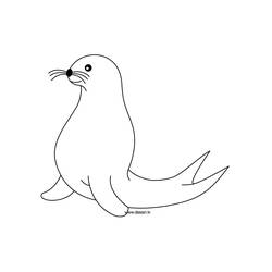 Dibujo Foca (Animales) #16267 para imprimir y colorear