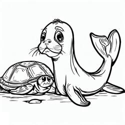 Dibujo Foca (Animales) #188065 para imprimir y colorear