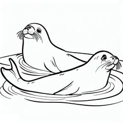 Dibujo Foca (Animales) #188071 para imprimir y colorear