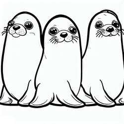 Dibujo Foca (Animales) #188073 para imprimir y colorear