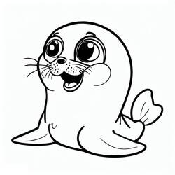 Dibujo Foca (Animales) #188080 para imprimir y colorear