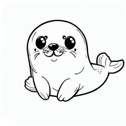 Dibujo Foca (Animales) #188084 para imprimir y colorear