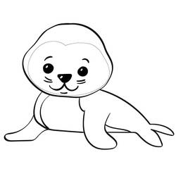 Dibujo Foca (Animales) #188086 para imprimir y colorear