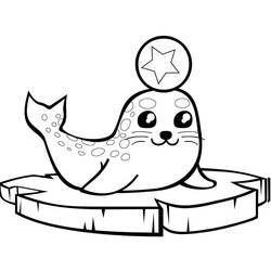Dibujo Foca (Animales) #188088 para imprimir y colorear