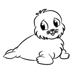 Dibujo Foca (Animales) #188091 para imprimir y colorear