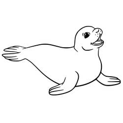 Dibujo Foca (Animales) #188096 para imprimir y colorear