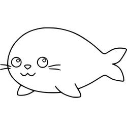 Dibujo Foca (Animales) #188104 para imprimir y colorear