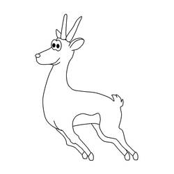 Dibujo para colorear: Gacela (Animales) #219906 - Dibujos para Colorear e Imprimir Gratis