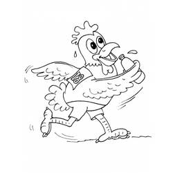 Dibujo para colorear: Gallina (Animales) #17573 - Dibujos para Colorear e Imprimir Gratis