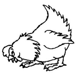Dibujo para colorear: Gallina (Animales) #17580 - Dibujos para Colorear e Imprimir Gratis