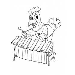 Dibujo para colorear: Gallina (Animales) #17606 - Dibujos para Colorear e Imprimir Gratis