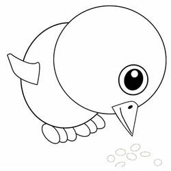 Dibujo Gallina y Pollito (Animales) #193182 para imprimir y colorear