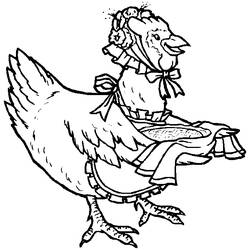Dibujo para colorear: Gallo (Animales) #4137 - Dibujos para Colorear e Imprimir Gratis