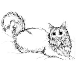 Dibujo para colorear: Gato (Animales) #1773 - Dibujos para Colorear e Imprimir Gratis