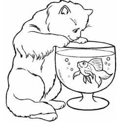 Dibujo para colorear: Gato (Animales) #1782 - Dibujos para Colorear e Imprimir Gratis
