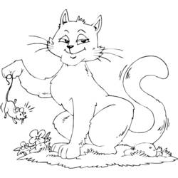 Dibujo para colorear: Gato (Animales) #1866 - Dibujos para Colorear e Imprimir Gratis