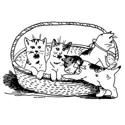 Dibujo para colorear: Gato (Animales) #1901 - Dibujos para Colorear e Imprimir Gratis
