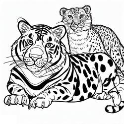 Dibujo Guepardo (Animales) #188855 para imprimir y colorear