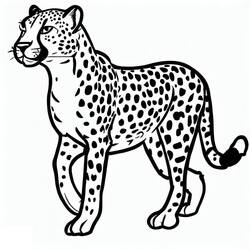 Dibujo Guepardo (Animales) #188859 para imprimir y colorear