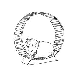 Dibujo Hámster (Animales) #188850 para imprimir y colorear