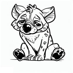 Dibujo Hiena (Animales) #186916 para imprimir y colorear