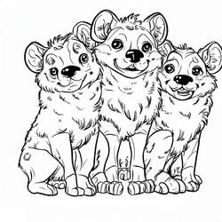 Dibujo Hiena (Animales) #186918 para imprimir y colorear
