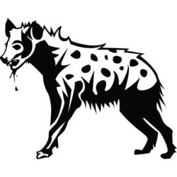 Dibujo para colorear: Hiena (Animales) #19646 - Dibujos para Colorear e Imprimir Gratis