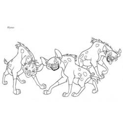 Dibujo para colorear: Hiena (Animales) #19649 - Dibujos para Colorear e Imprimir Gratis