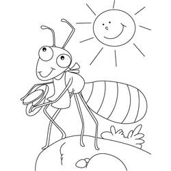 Dibujo para colorear: Hormiga (Animales) #6927 - Dibujos para Colorear e Imprimir Gratis