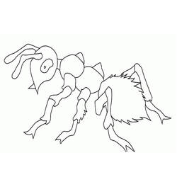 Dibujo para colorear: Hormiga (Animales) #6980 - Dibujos para Colorear e Imprimir Gratis