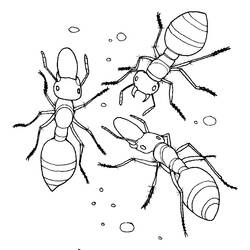Dibujo para colorear: Hormiga (Animales) #6993 - Dibujos para Colorear e Imprimir Gratis
