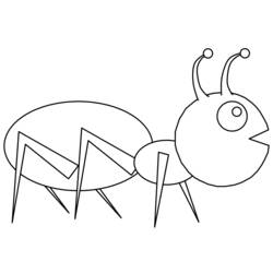 Dibujo para colorear: Hormiga (Animales) #7053 - Dibujos para Colorear e Imprimir Gratis