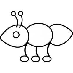 Dibujo para colorear: Hormiga (Animales) #7067 - Dibujos para Colorear e Imprimir Gratis