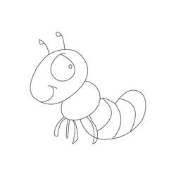 Dibujo para colorear: Hormiga (Animales) #7083 - Dibujos para Colorear e Imprimir Gratis
