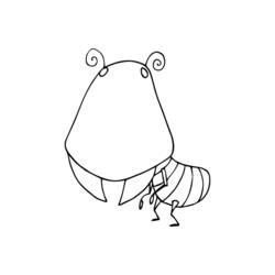 Dibujo para colorear: Hormiga (Animales) #7102 - Dibujos para Colorear e Imprimir Gratis