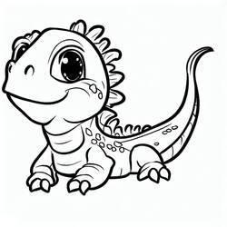 Dibujo para colorear: Iguana (Animales) #188780 - Dibujos para Colorear e Imprimir Gratis