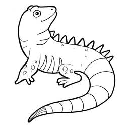 Dibujo para colorear: Iguana (Animales) #188788 - Dibujos para Colorear e Imprimir Gratis